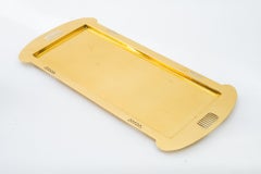 Tavoletta da portata in ottone Argentor di Vienna degli anni '20 ( marcata )