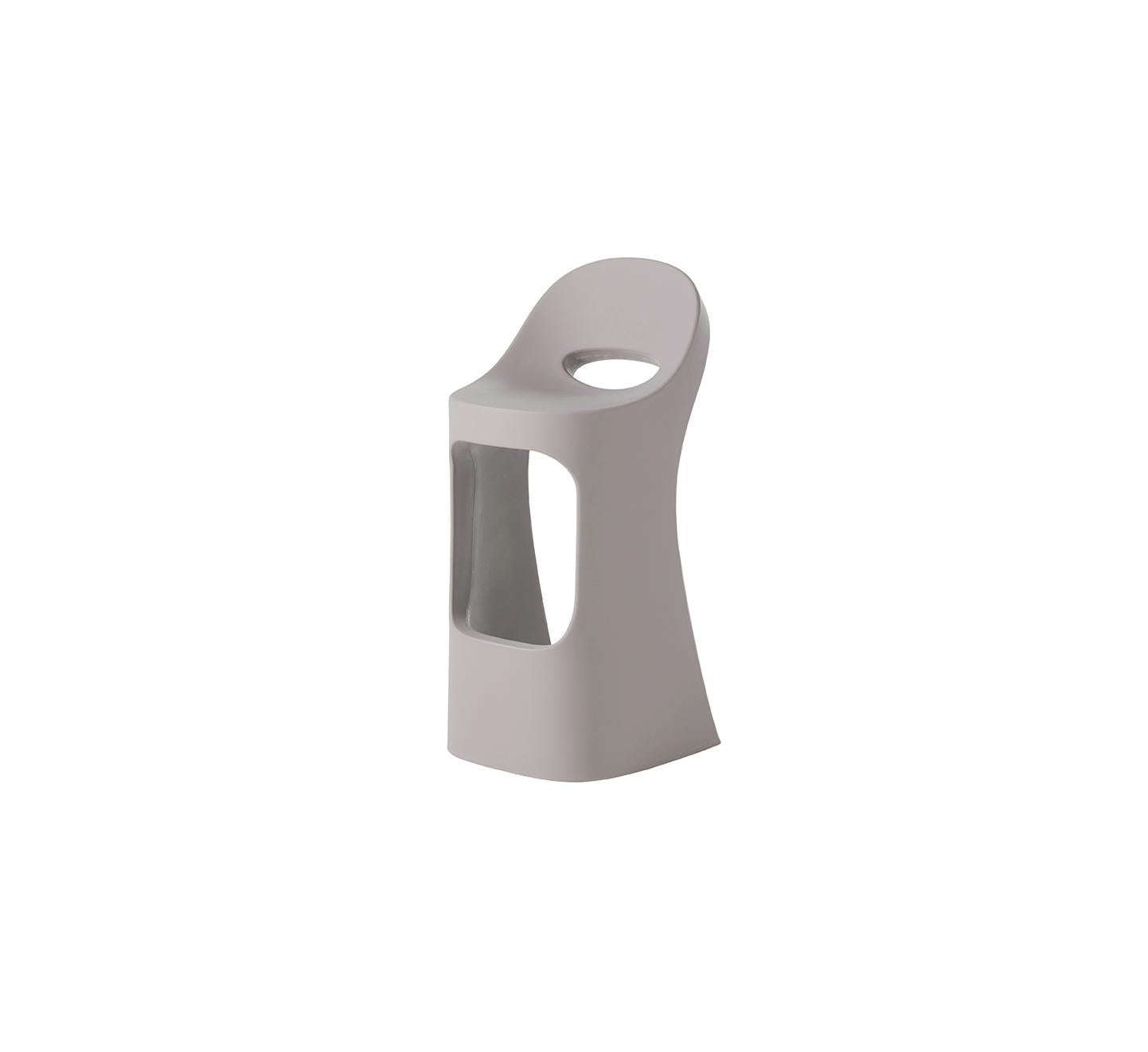 Contemporary Argil Grey Amélie Sit Up High Stool by Italo Pertichini For Sale