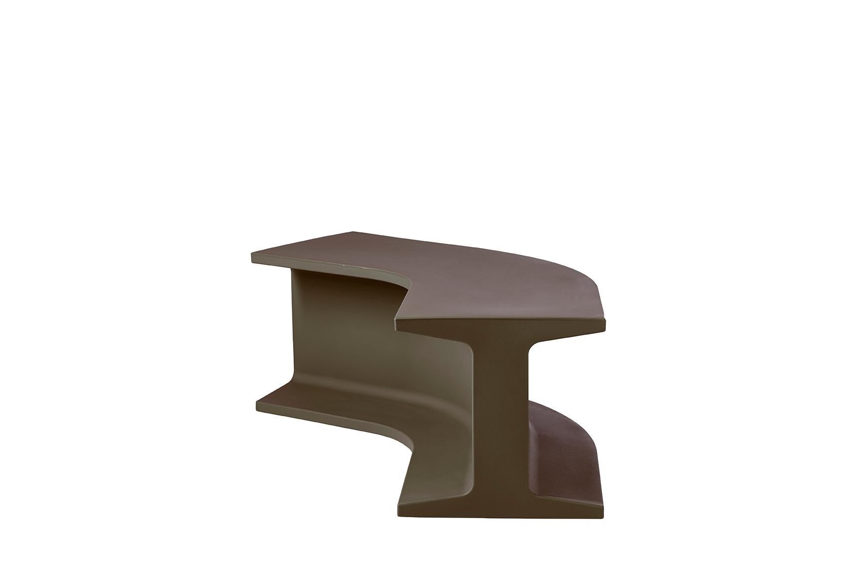 Italian Argil Grey Iron Modular Bench by Sebastian Bergne For Sale