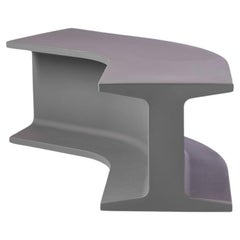 Banc modulaire en fer gris Argil par Sebastian Bergne