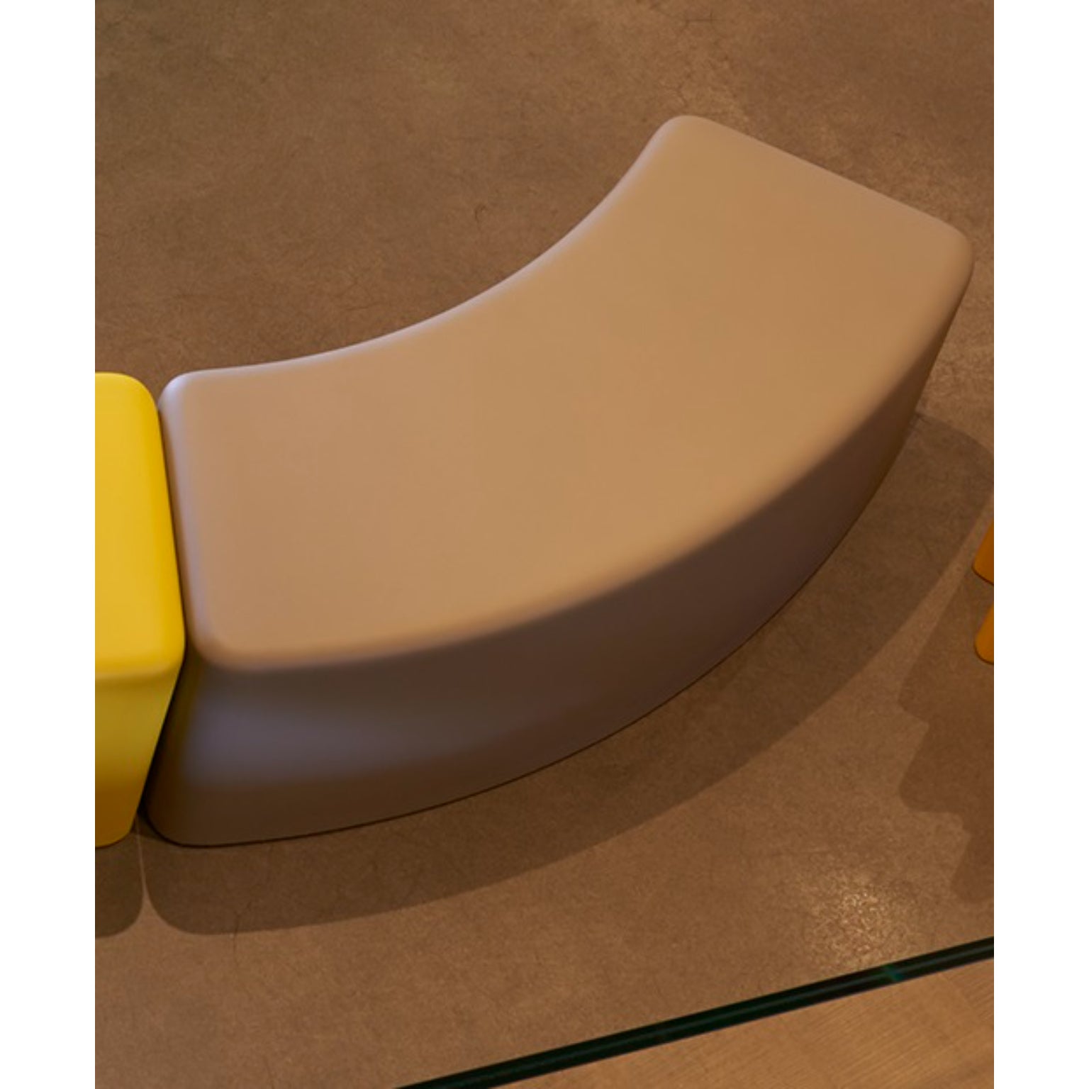 Argil Grey Soft Snake Modular Seat by SLIDE Studio For Sale at 1stDibs