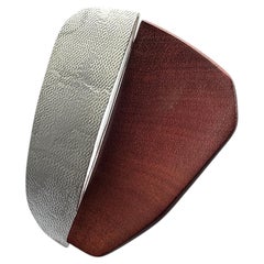 Argos Brooch in 950 Silver & Recycled Muirapiranga Wood by Lucía Rovira