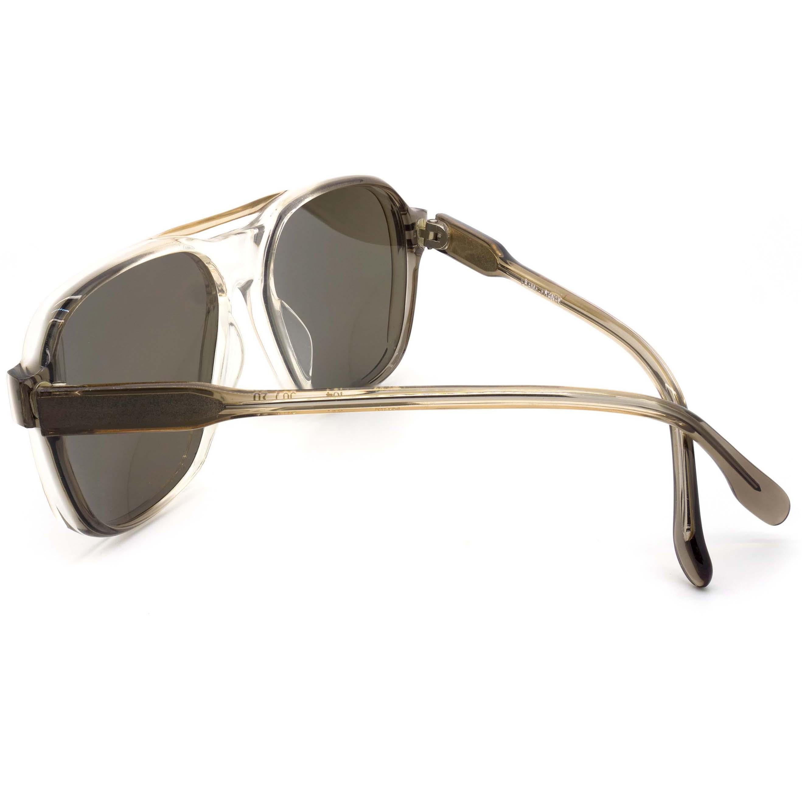 Gray Argos square vintage sunglasses, France 70s For Sale