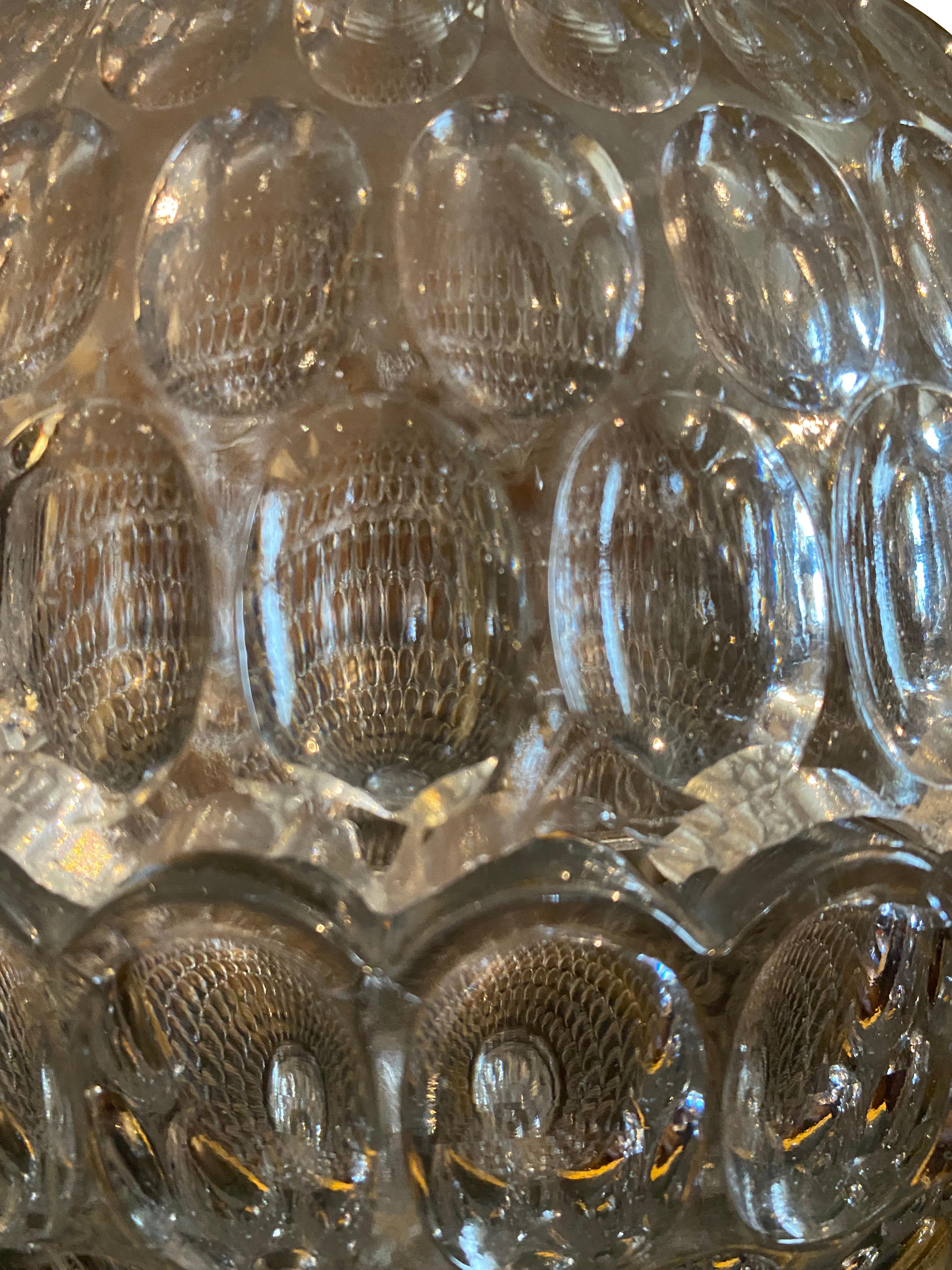 American Classical Argus or Thumbprint Glass Compote by Bakewell & Pears & Company