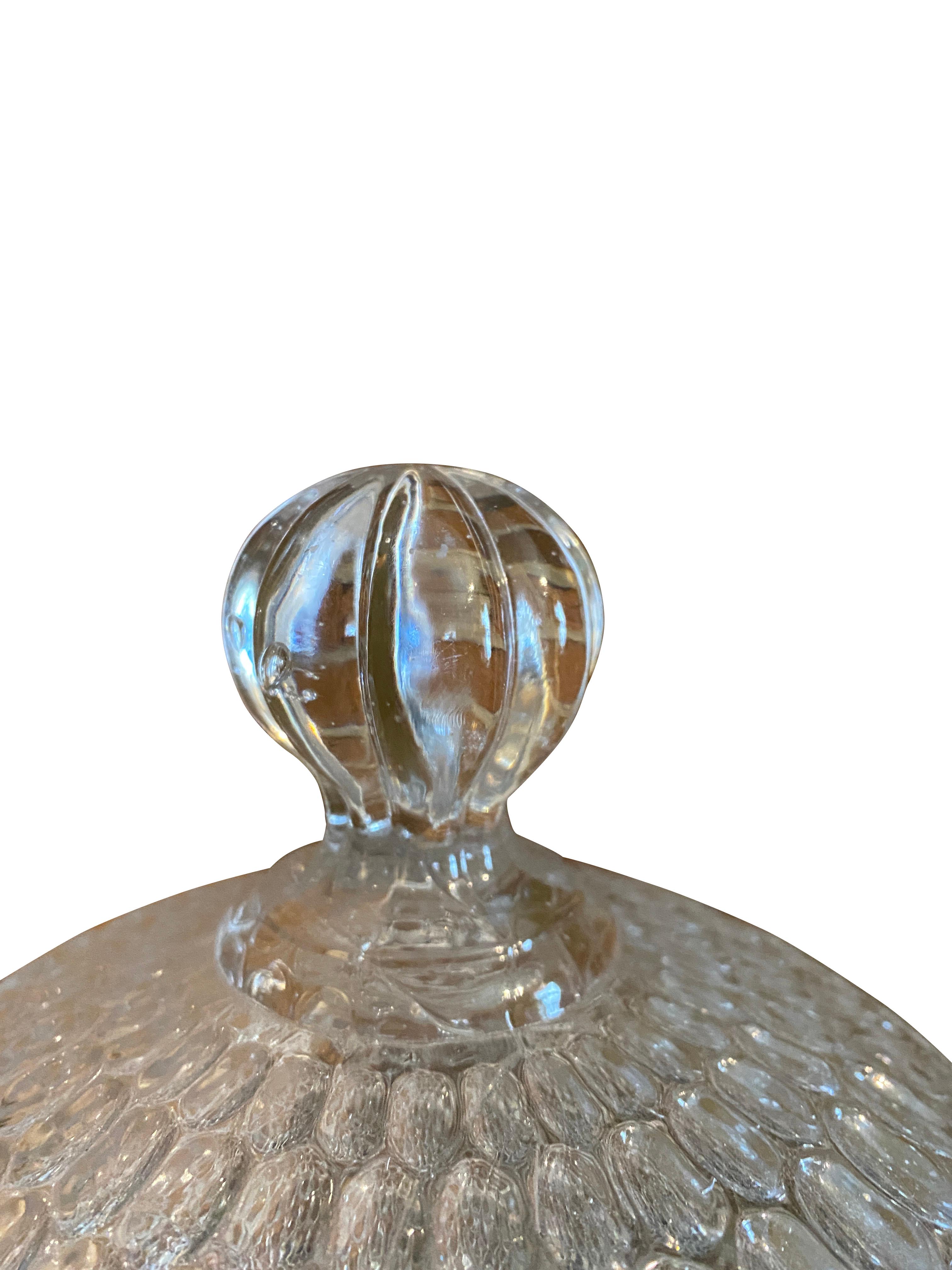 American Argus or Thumbprint Glass Compote by Bakewell & Pears & Company