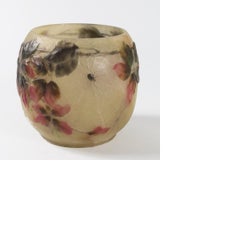 Argy-Rousseau French "Spiders and Brambles" Cameo Glass Vase