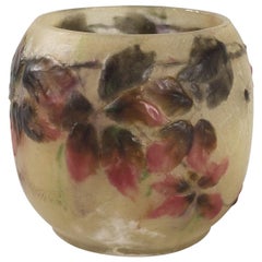 Argy-Rousseau French "Spiders and Brambles" Cameo Glass Vase