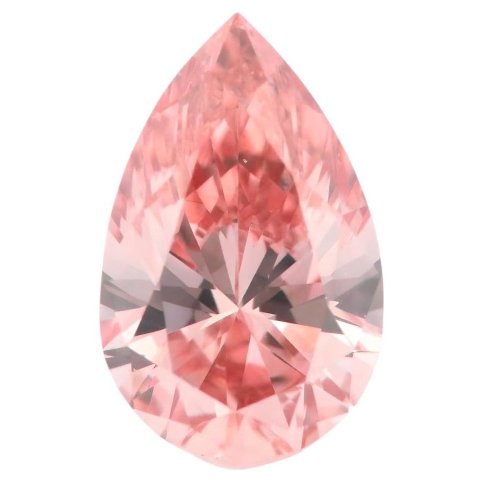 Argyle Australia: diamante natural de 0,15 ct, color rosa anaranjado intenso, GIA, talla pera, VS1