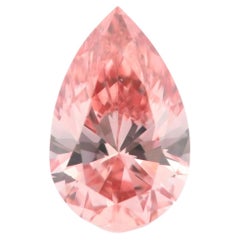 Argyle Australia 0.15ct Natural Fancy Intense Orangy Pink Diamond GIA Pear VS1