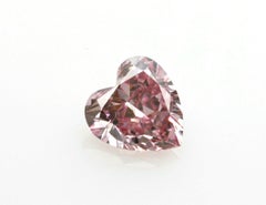 Argyle Australia: diamante suelto natural de 0,15 ct, color rosa intenso «Fancy», talla 6PR en forma de corazón