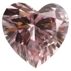 Argyle Australia 0.15ct Natural Loose Fancy Purple Pink 7PP Heart Diamond