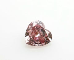 Argyle Australia 0.16ct Natural Loose Fancy Intense Pink 7P GIA Heart Diamond