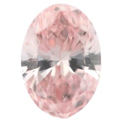 Argyle Australia, 0,16 ct, diamante suelto natural, rosa claro, 7PR, GIA, óvalo, VS1