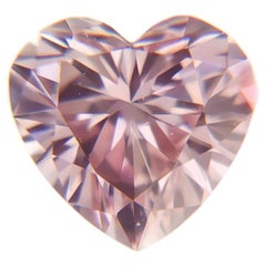 Argyle Australia 0.18ct Natural Loose Fancy Intense Pink 6P GIA Heart SI2