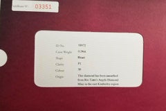 Argyle Australia 0.22ct Natural Loose Fancy Purple Pink 7P Heart SI2 Diamond