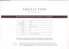 Argyle Australia 0.73ct Natural Loose Fancy Intense Pink PC3 Diamond GIA SI2