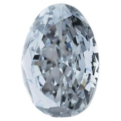 Argyle Blue Diamond - 0.28ct Natural Loose Fancy Gray Blue GIA SI1 Oval Rare