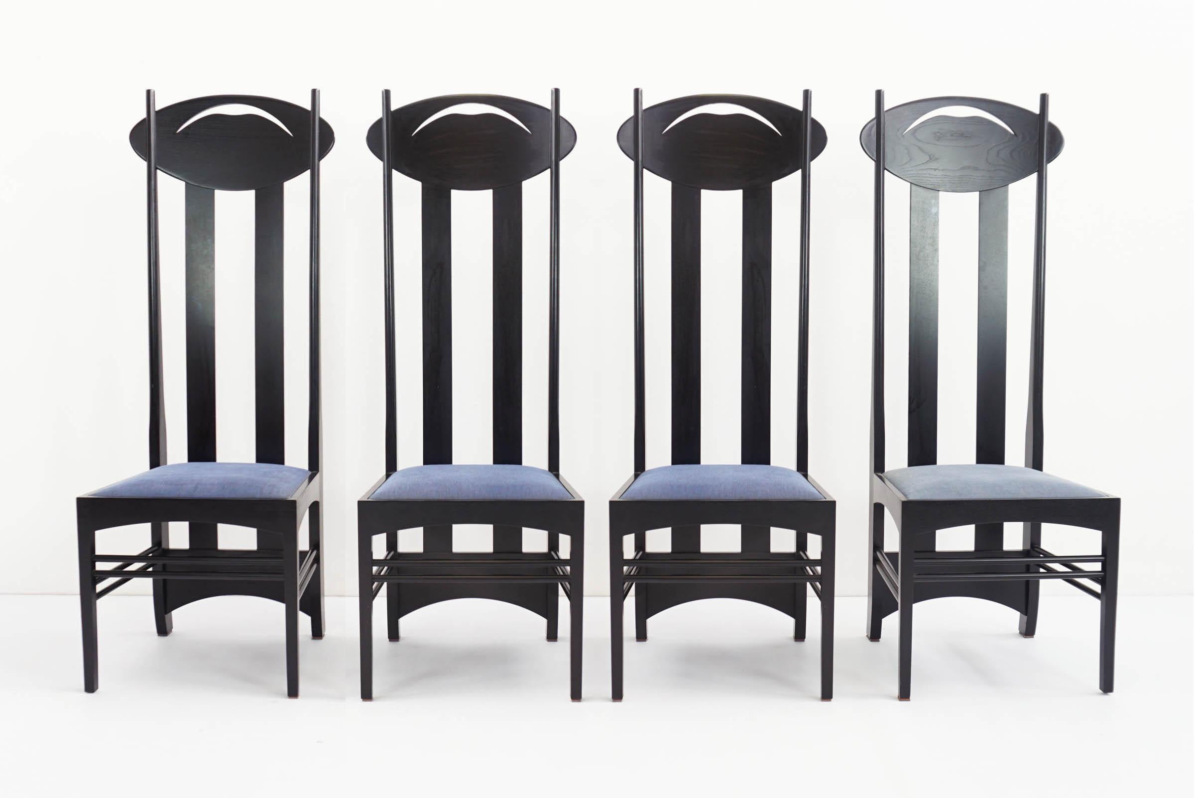 Argyle Chairs, 1897 by Charles Rennie Mackintosch for Cassina "I Maestri" For Sale