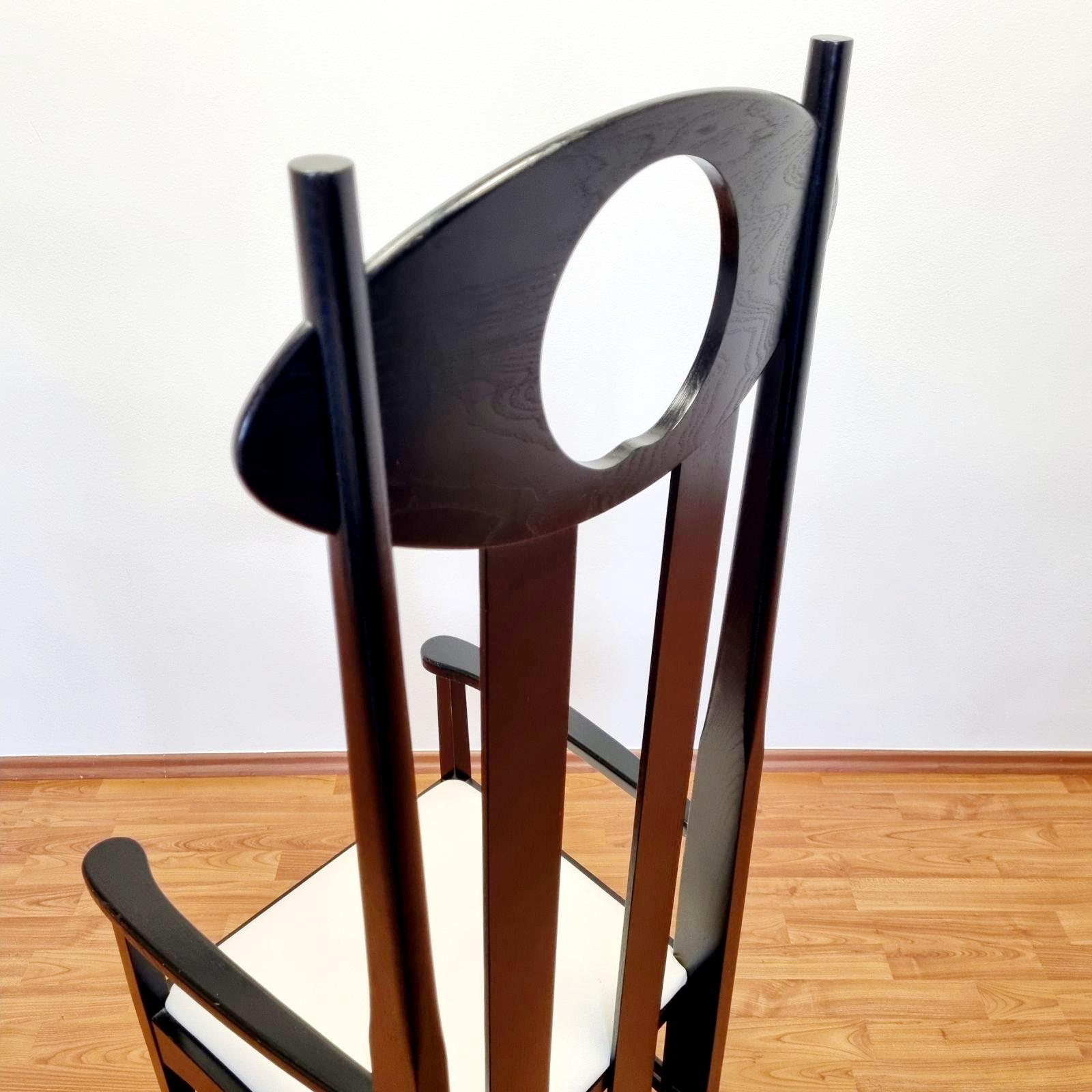 Chaises Argyle de Charles.R.Mackintosh, Atelier International Italie des années 90 en vente 3