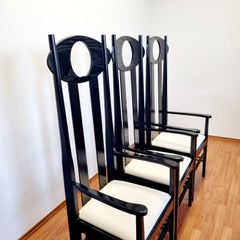 Argyle Chairs, Design by Charles.R.Mackintosh, Atelier International Italy 90s