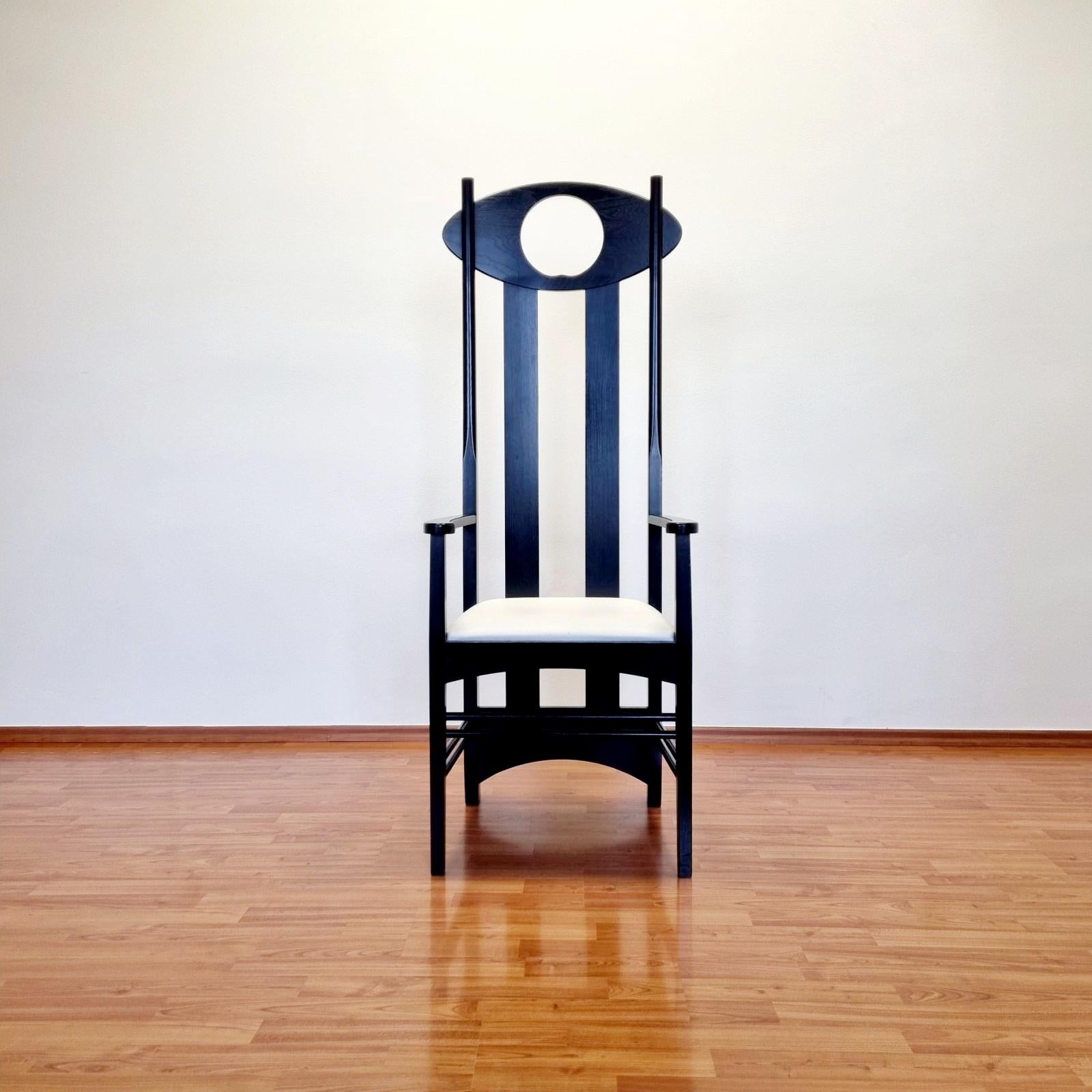 Argyle-Stühle, entworfen von Charles.R.Mackintosh, Atelier International Italy 90er Jahre (Arts and Crafts) im Angebot