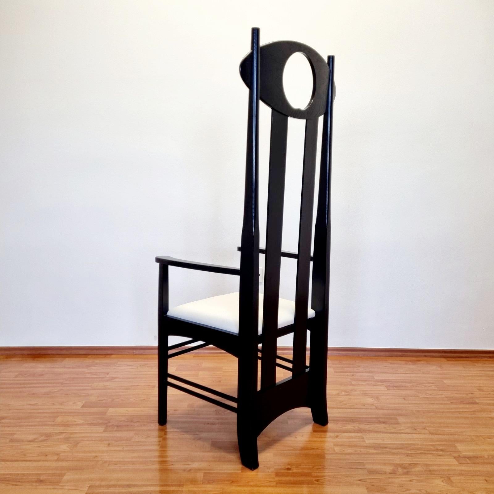 Argyle-Stühle, entworfen von Charles.R.Mackintosh, Atelier International Italy 90er Jahre im Angebot 1