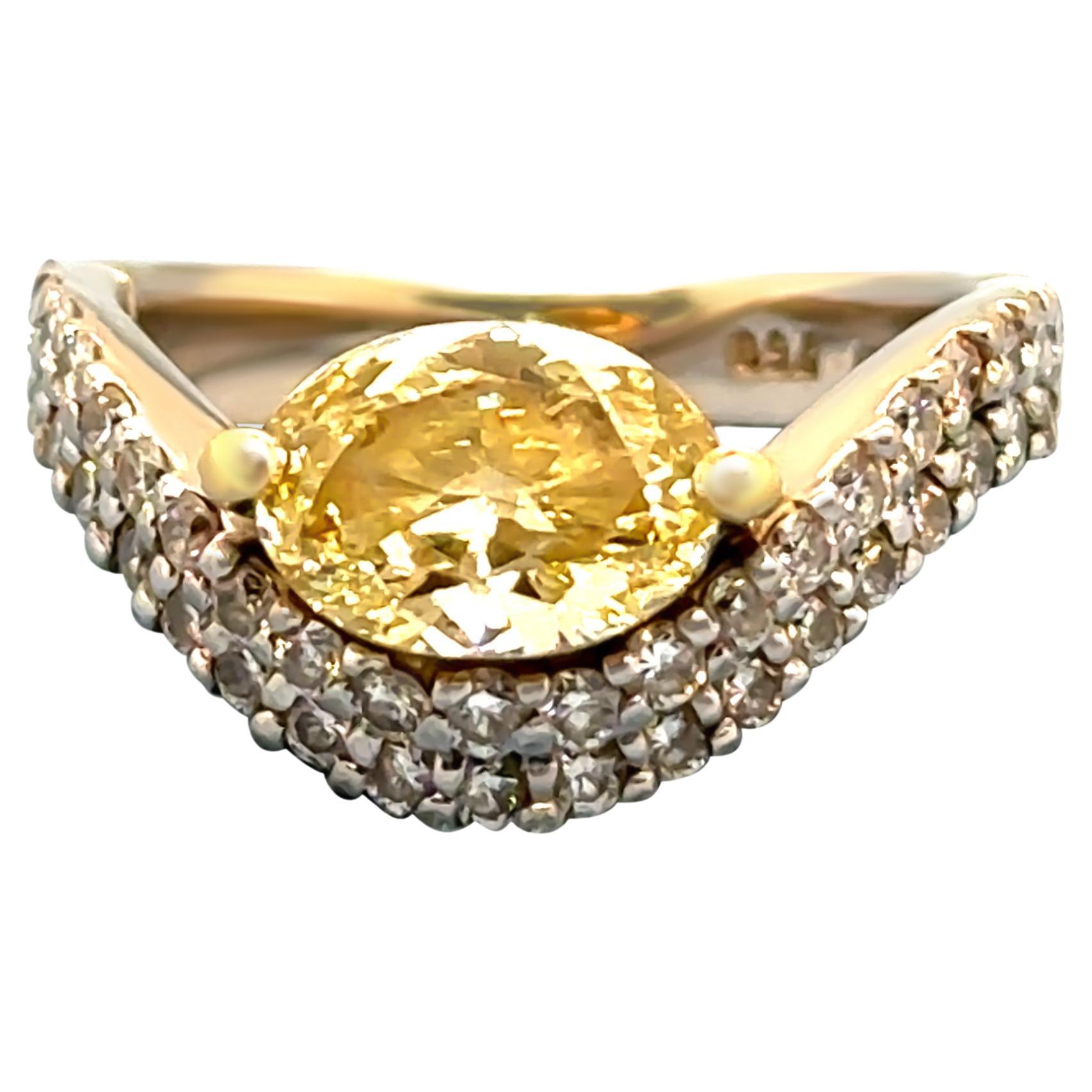 Argyle Diamonds 18ct White & Yellow Gold Diamond Ring Set 2.34ct For Sale