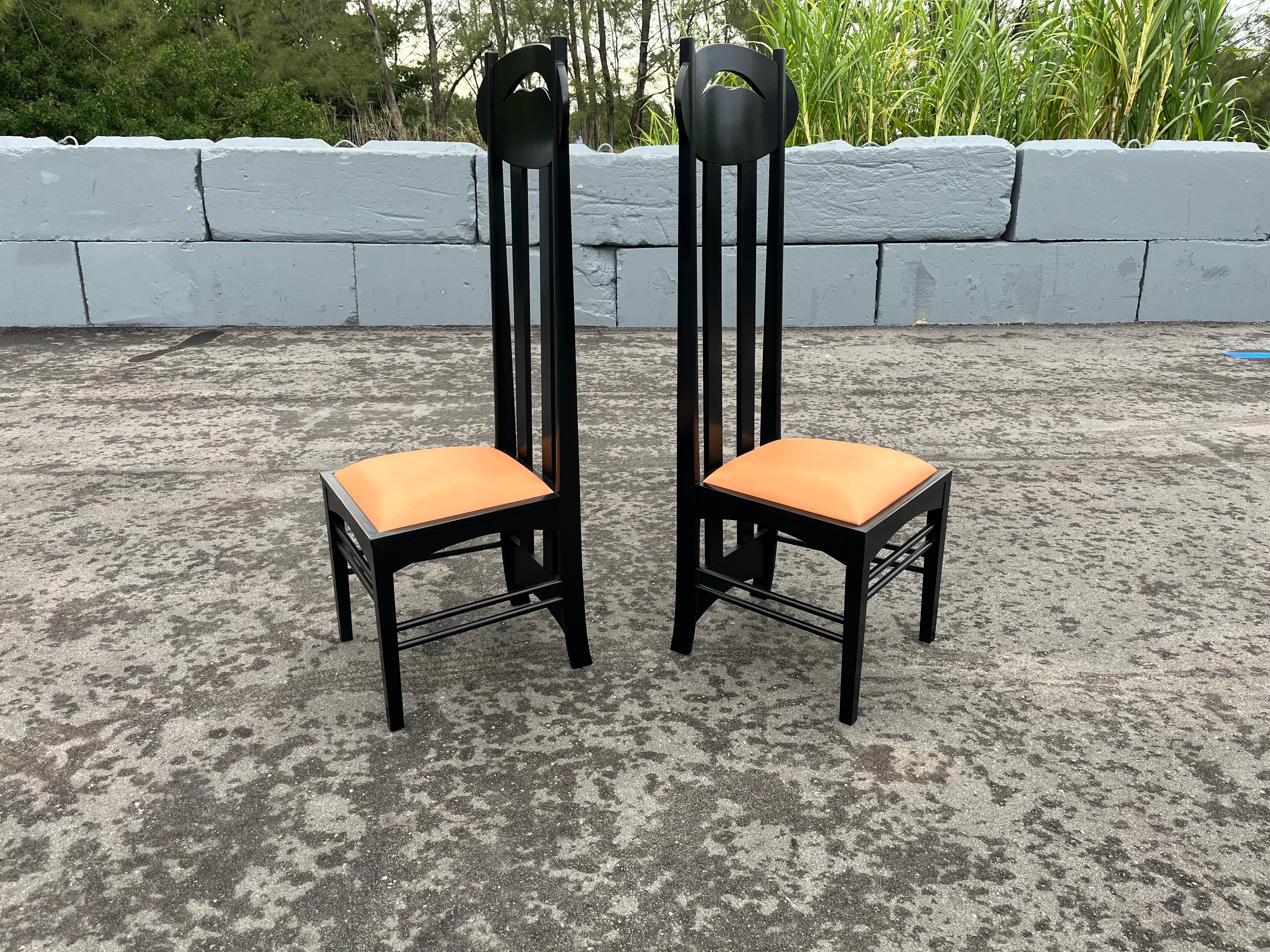 Mid-Century Modern Argyle Highback Chair by Charles Rennie Mackintosh For Sale