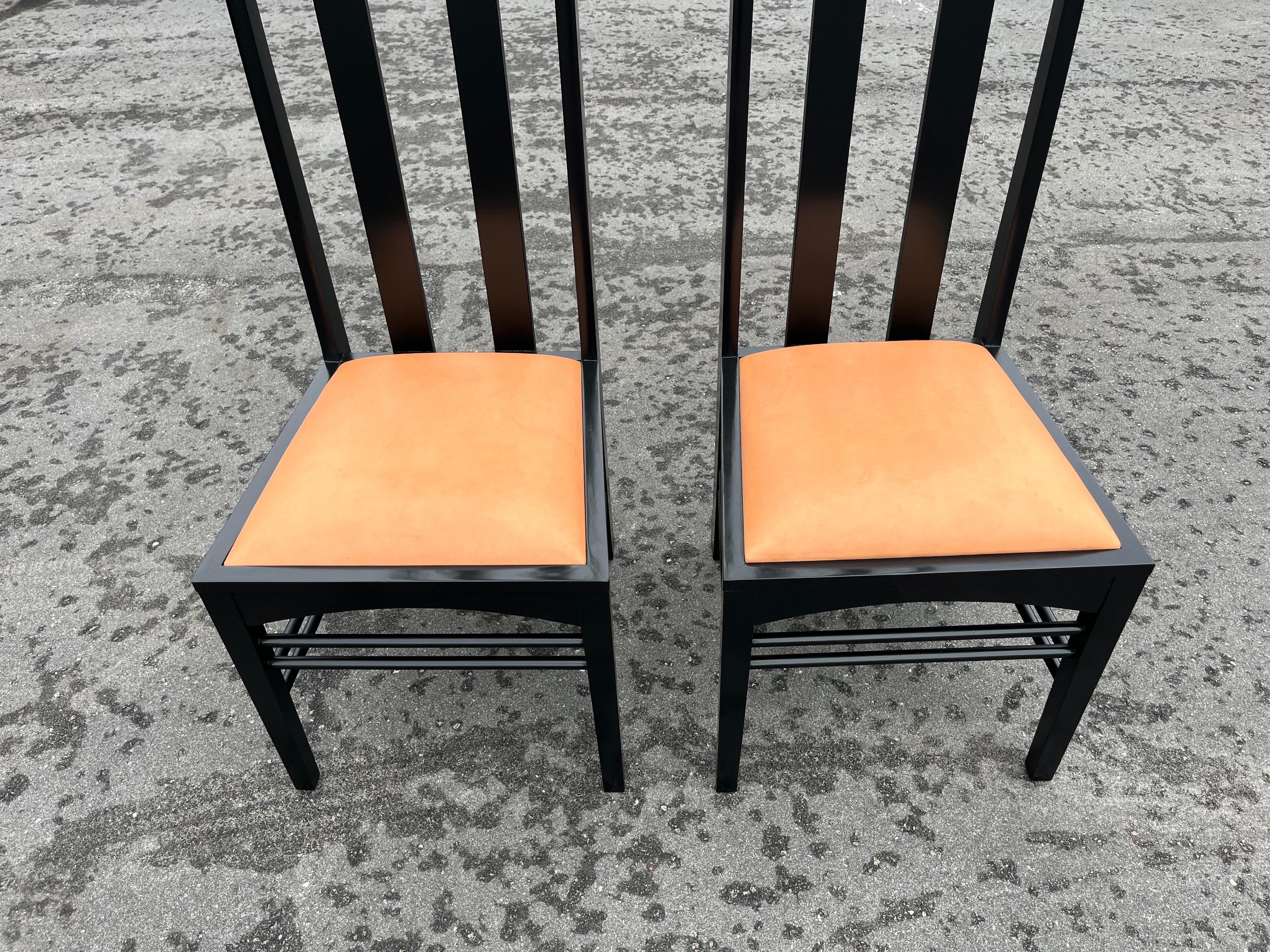 Argyle Highback Chair by Charles Rennie Mackintosh In Good Condition For Sale In Miami, FL