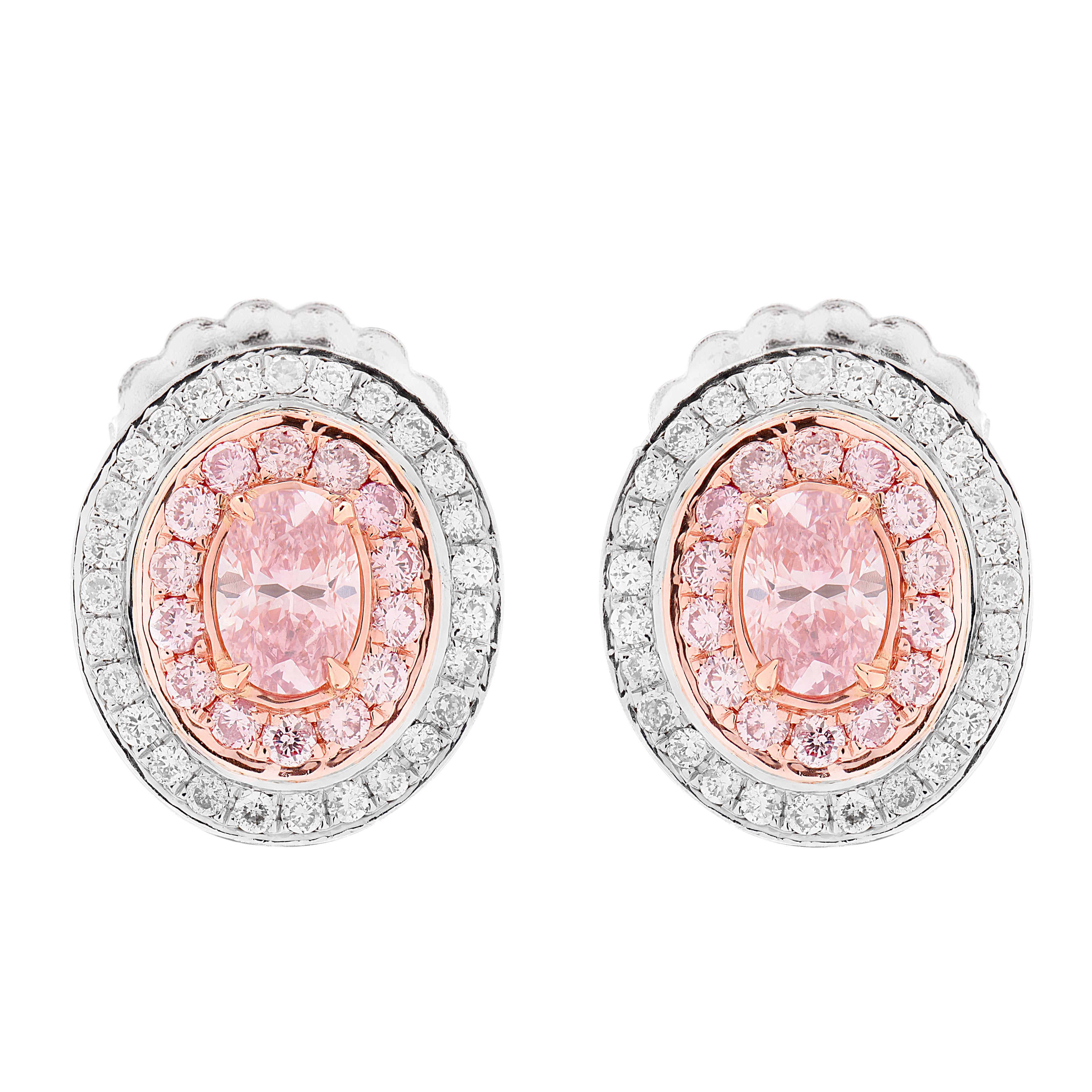 Orecchini Argyle Pink Diamond in vendita 5