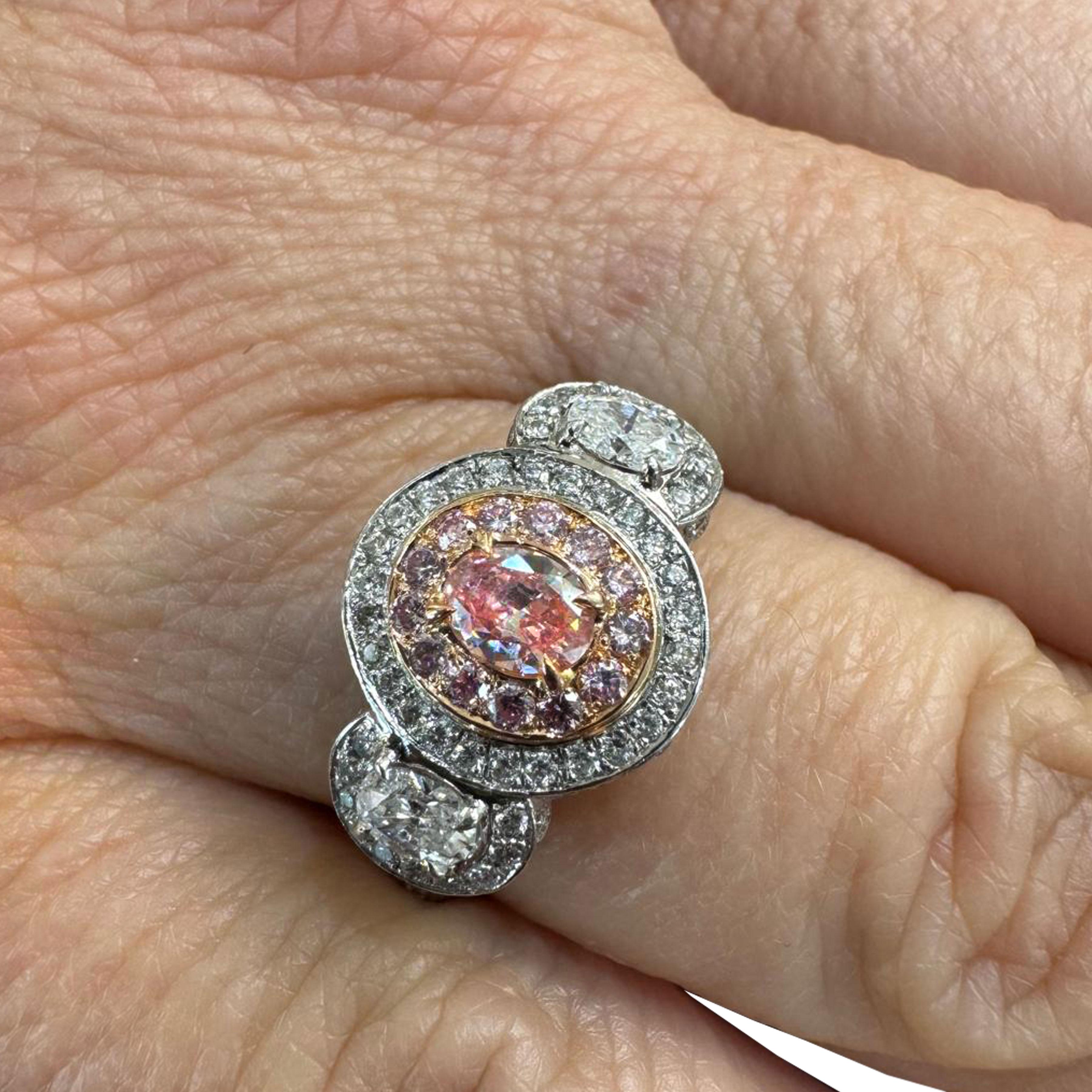 Anello di fidanzamento Argyle Pink Diamond In condizioni ottime in vendita a West Palm Beach, FL