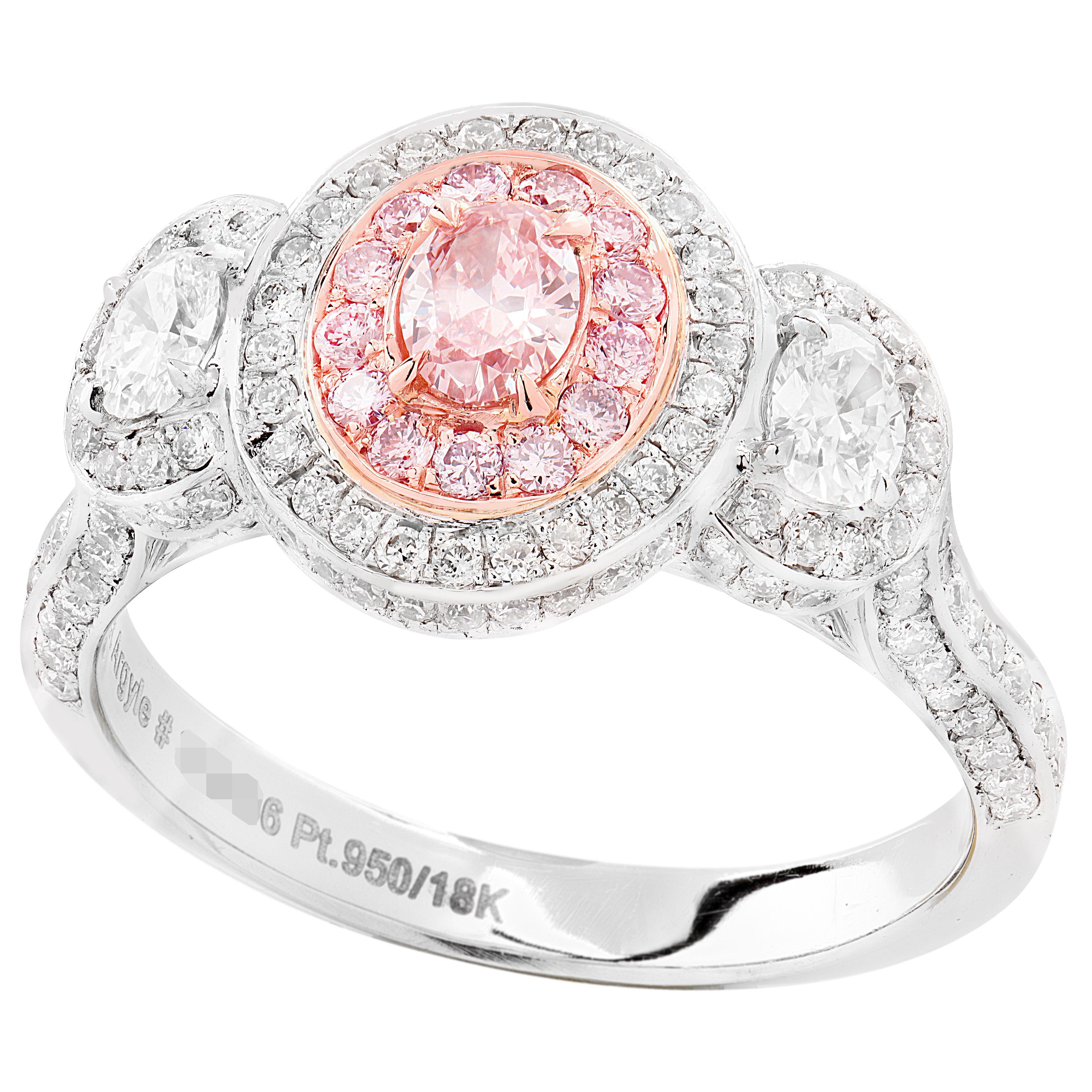 Donna Anello di fidanzamento Argyle Pink Diamond in vendita