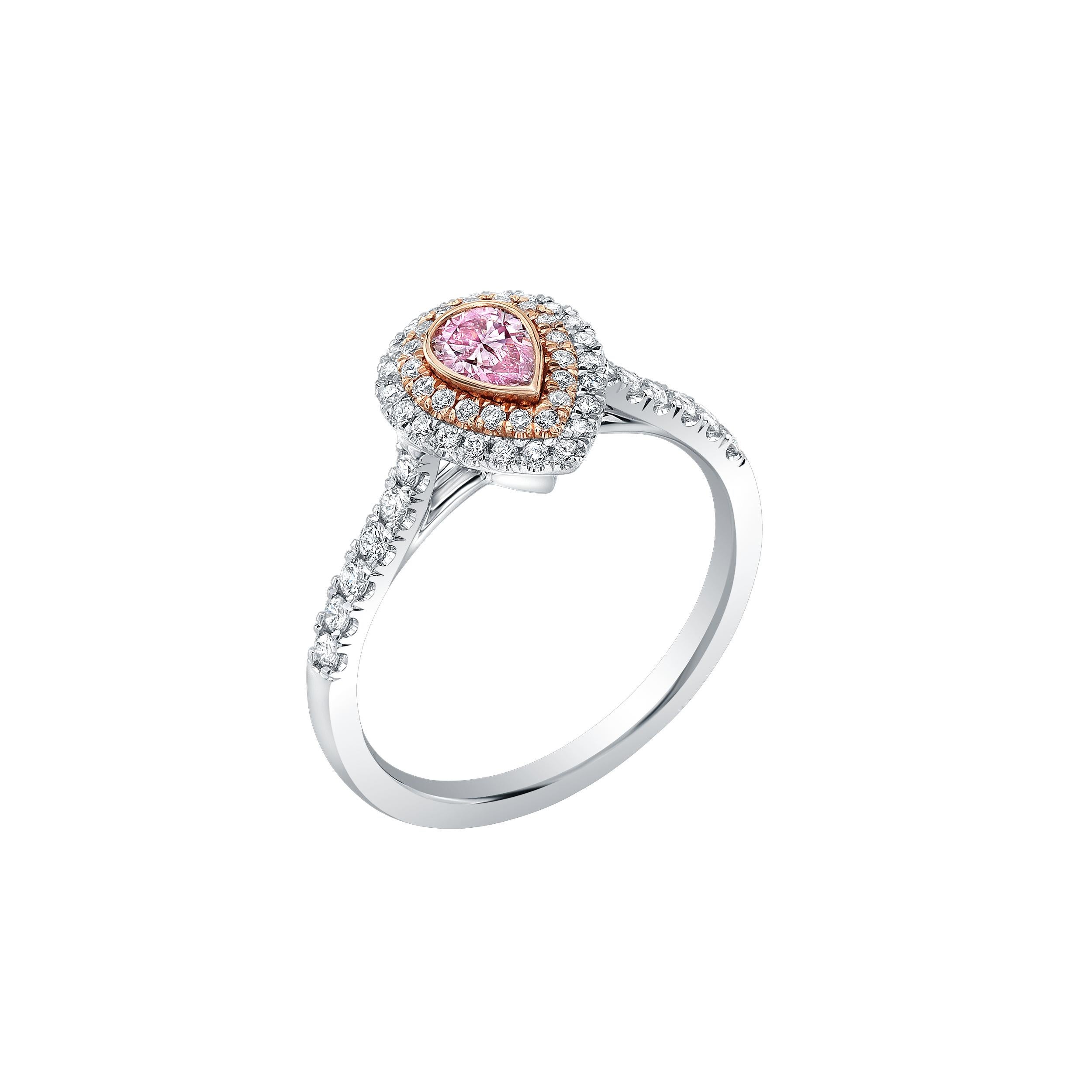 Rosa Diamant-Ring mit Argyle im Zustand „Neu“ in Wailea, HI