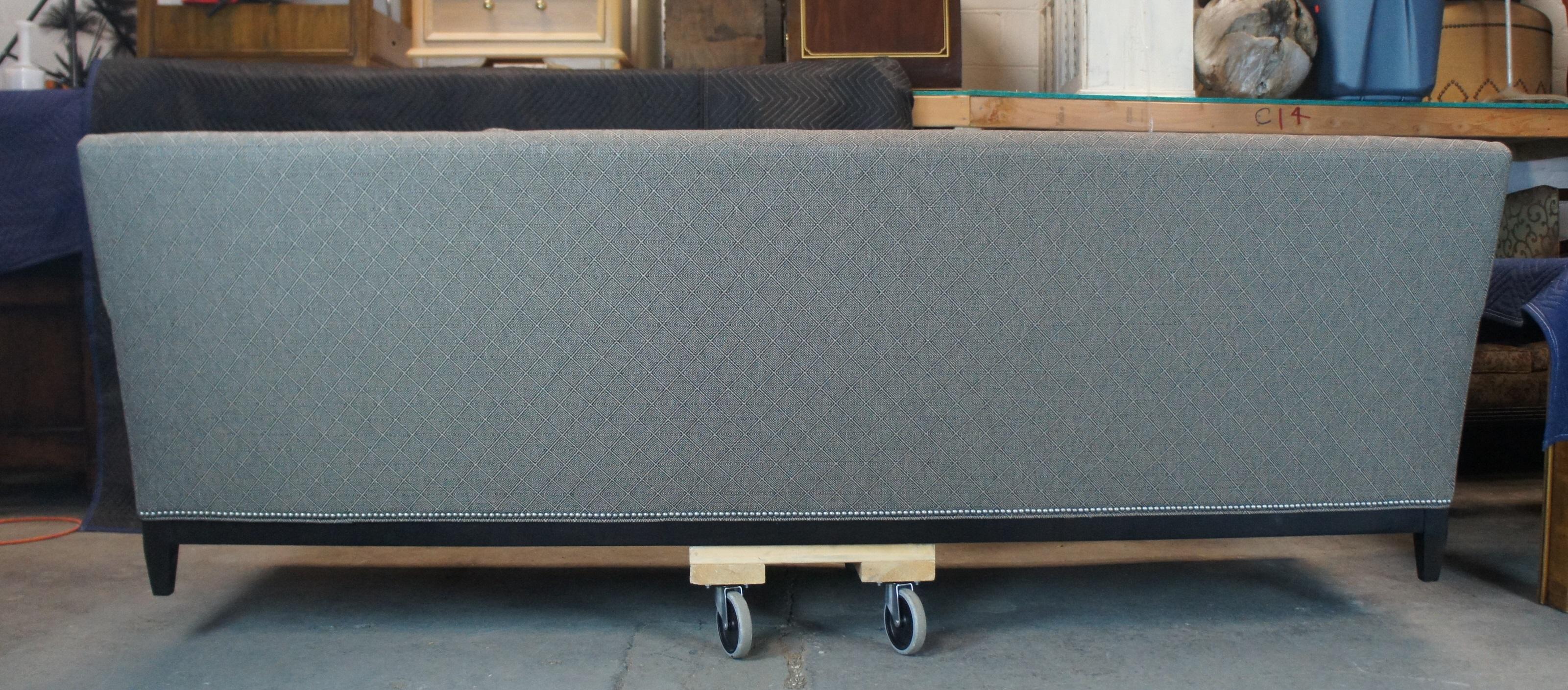 Arhaus Camden Collection Modern Upholstered Nailhead 4 Seat Sofa Couch 4