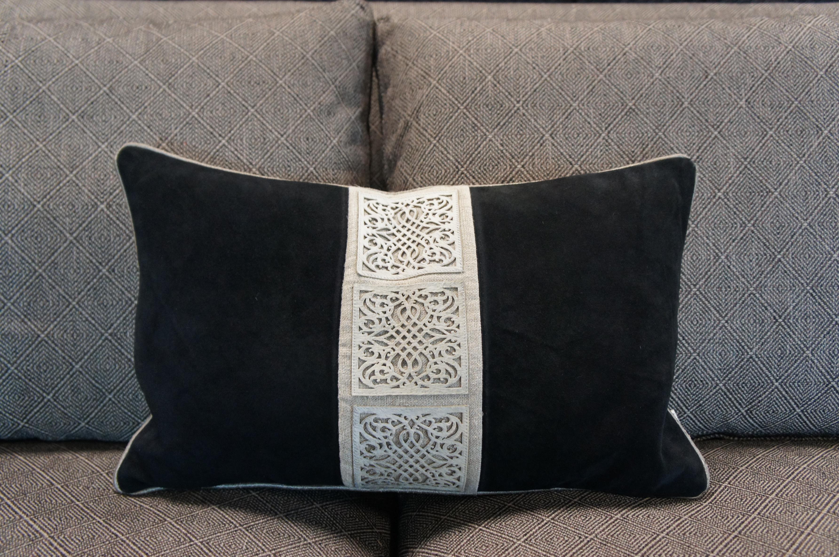 Arhaus Camden Collection Modern Upholstered Nailhead 4 Seat Sofa Couch In Good Condition In Dayton, OH