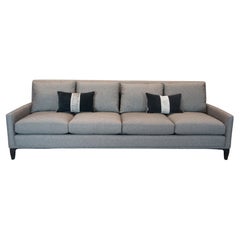Arhaus Camden Collection Modern Upholstered Nailhead 4 Seat Sofa Couch