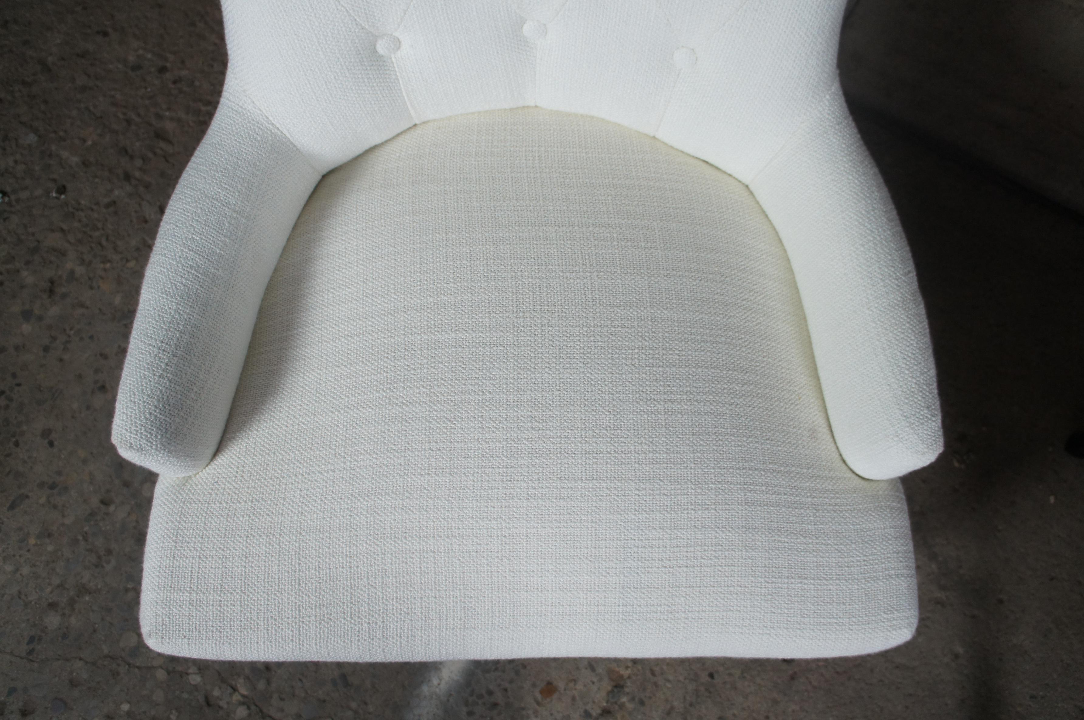 Upholstery Arhaus Claybourne Upholstered Dining Armchairs Tufted Wingback Modern Seating