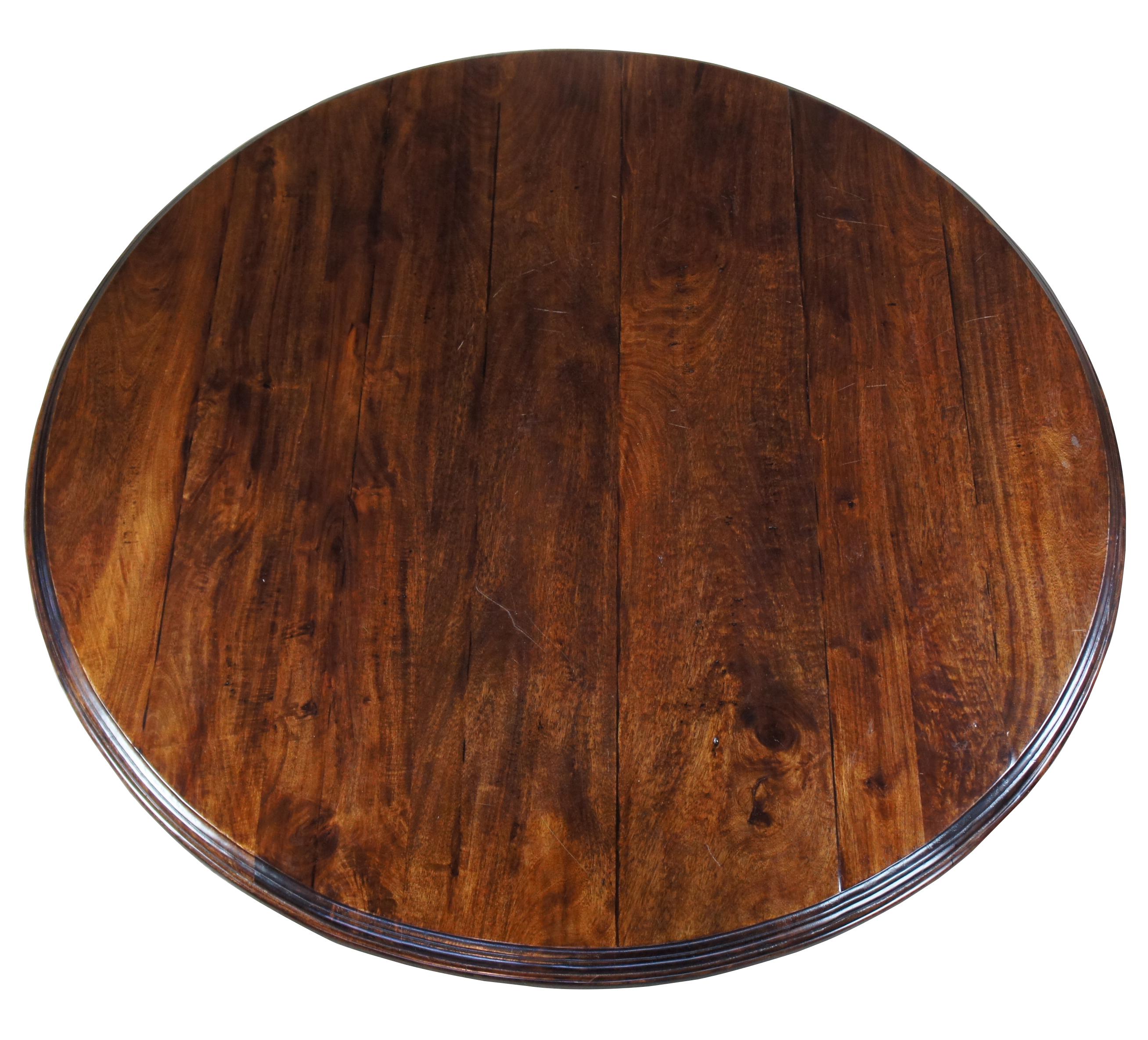 round extendable farmhouse dining table