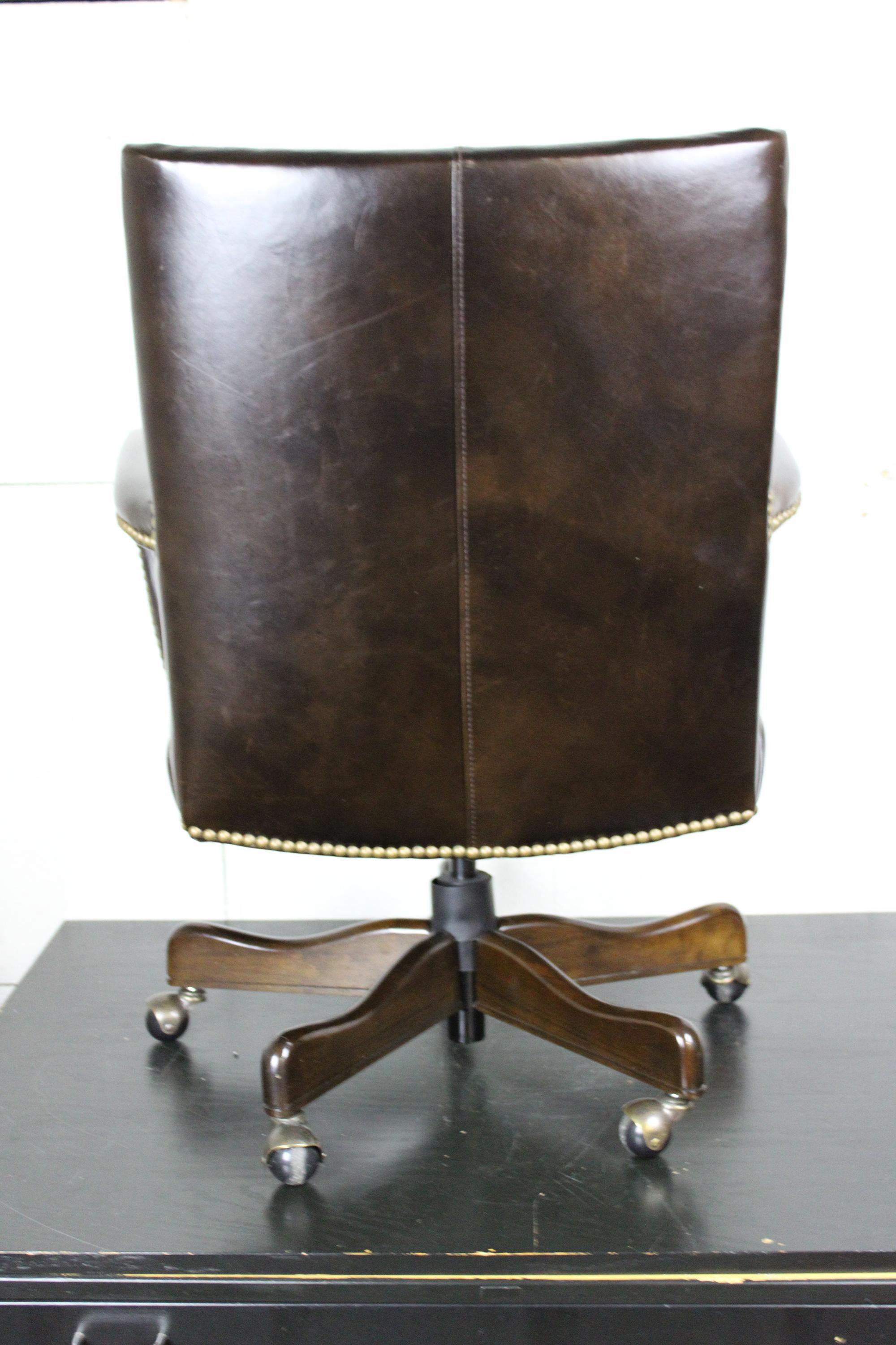 arhaus leather desk chair