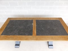 Arhaus Wilhelm Blue Stone Marble Top Dining Table