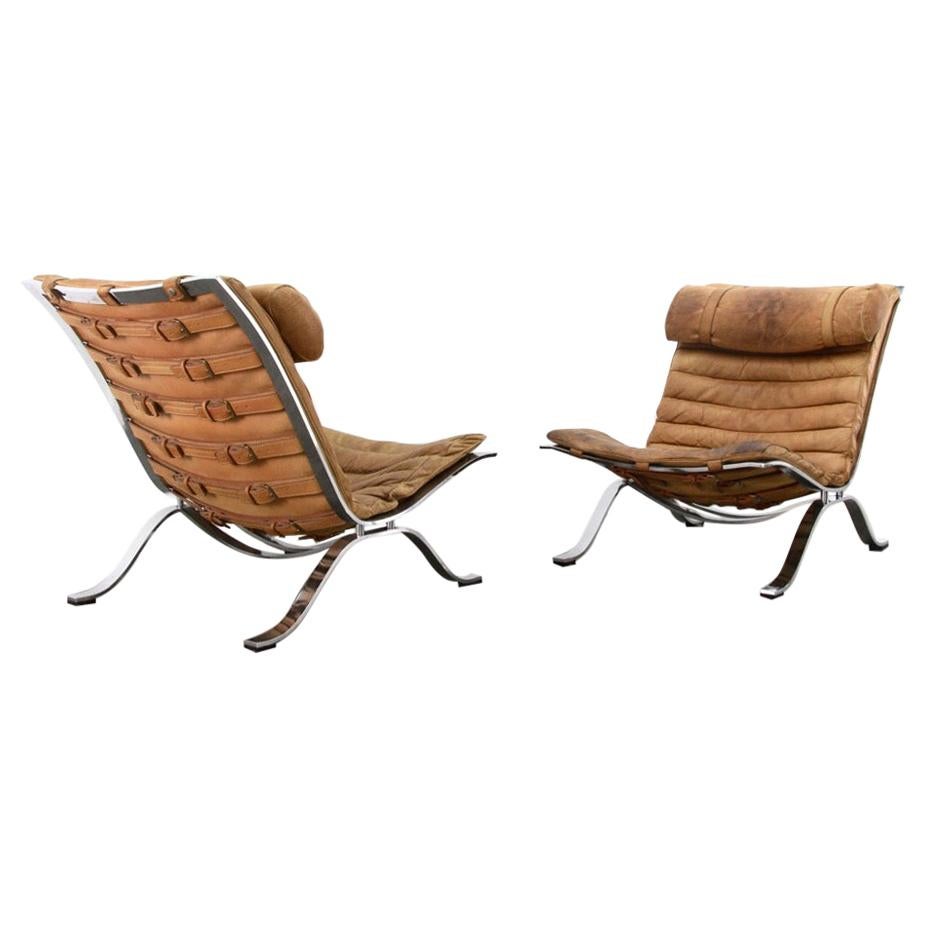 Ari Chairs Arne Norell Cognac Tan Leather