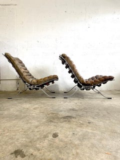 "Ari" Chairs by Arne Norell Scandinavian Mid Century Modern - a pair