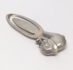 Ari D Norman English Sterling Silver Elephant Bookmark