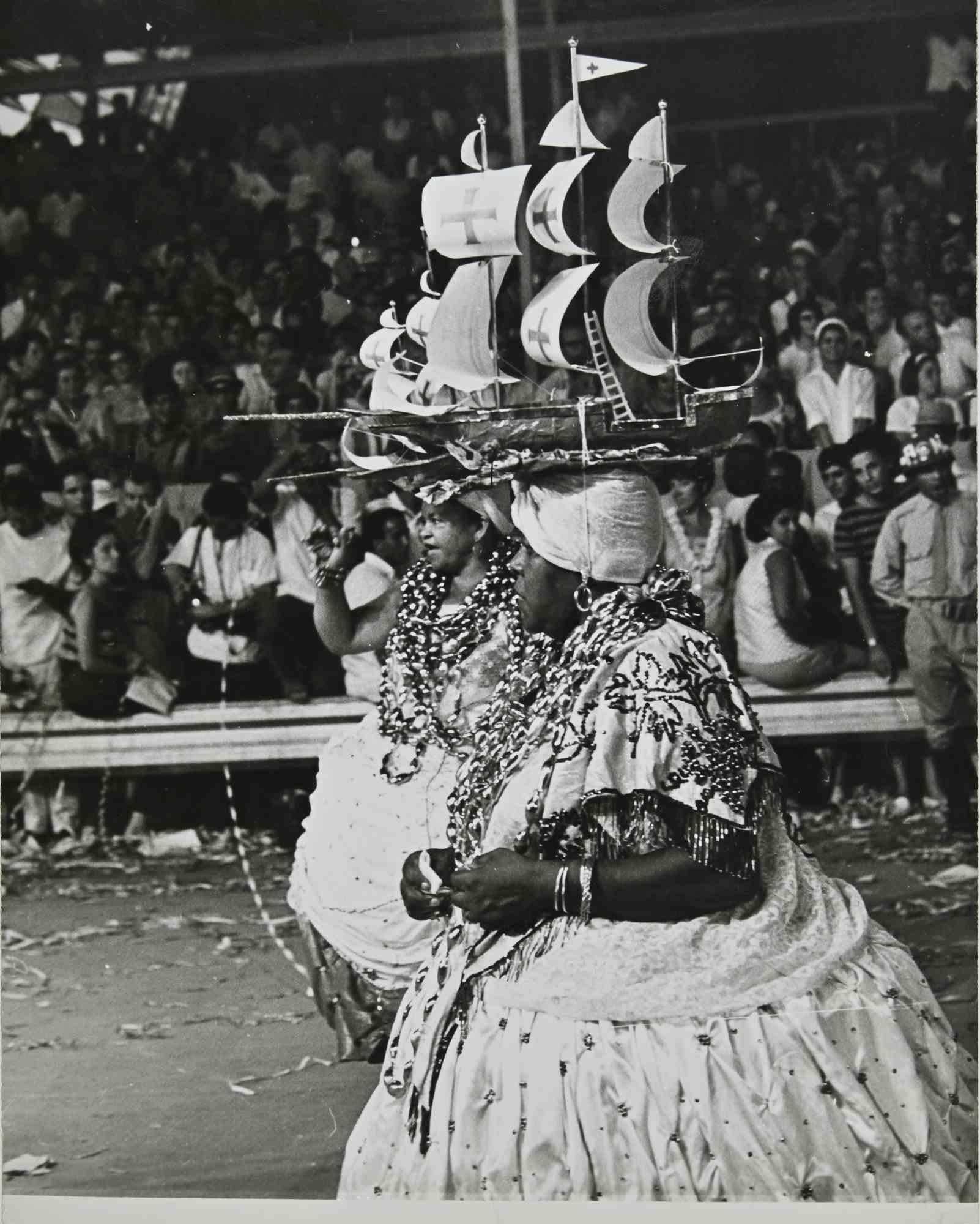 El desfile de Carnaval - Foto de época de Ari Gomes - Mediados del siglo XX