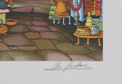 Old Quartier, Litografia d'arte popolare di Ari Gradus