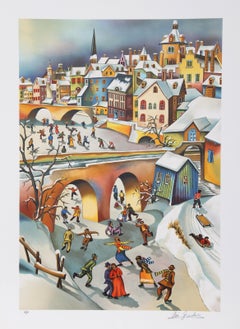 A. Winter's Play, litografia folkloristica di Ari Gradus
