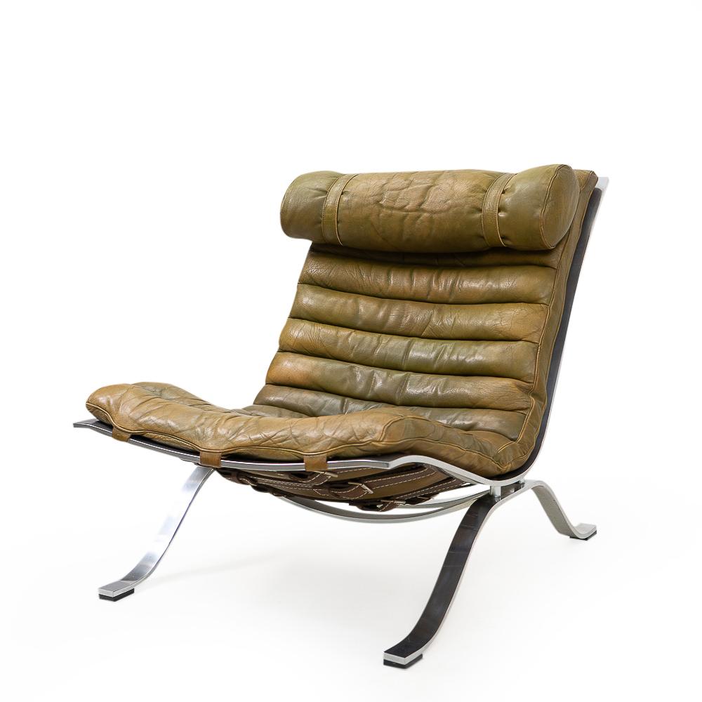 Vintage Swedish Ari Lounge Chair by Arne Norell for Norell Möbel, 1970s For Sale 4