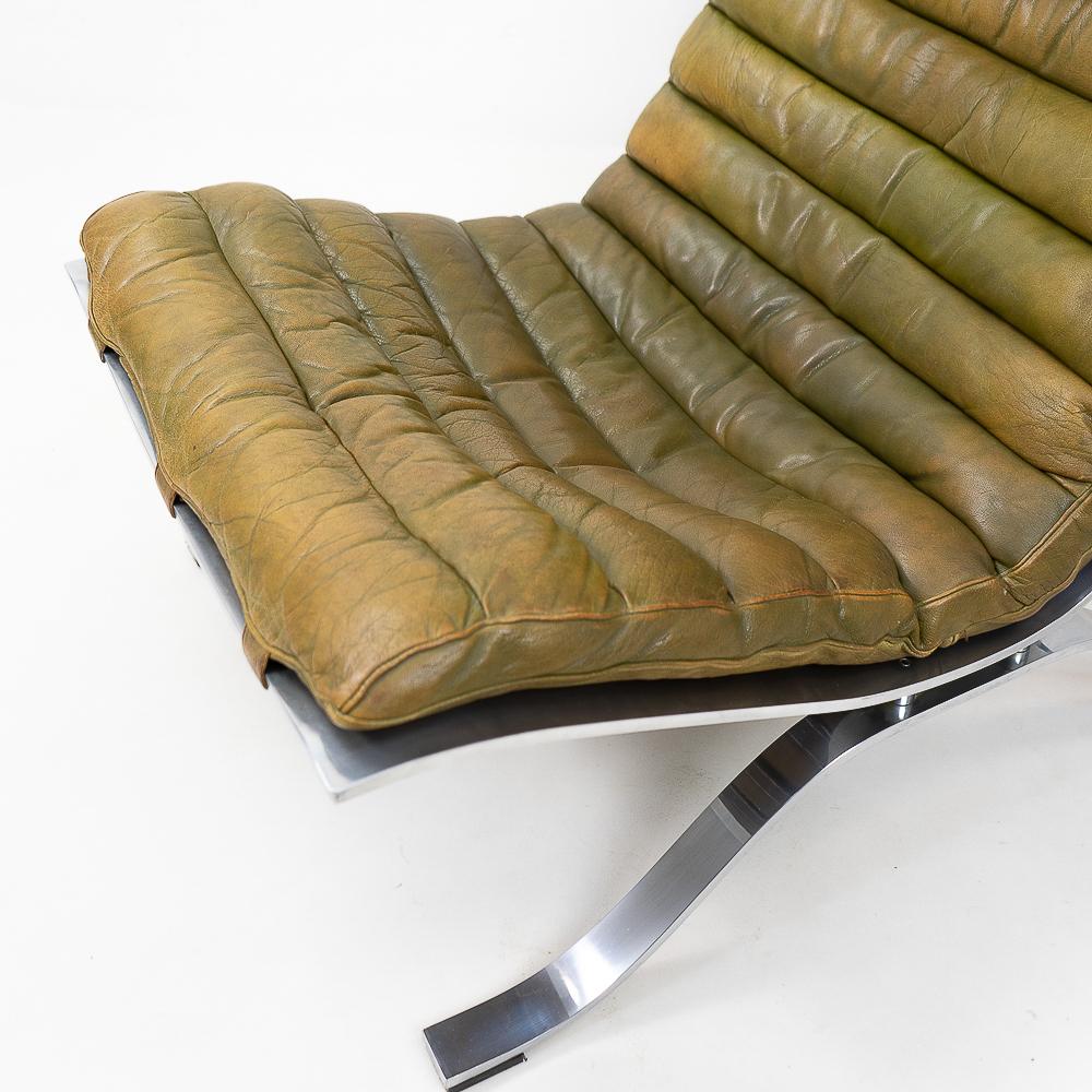 Schwedischer Ari Lounge Chair von Arne Norell für Norell Möbel, 1970er Jahre (Stahl) im Angebot