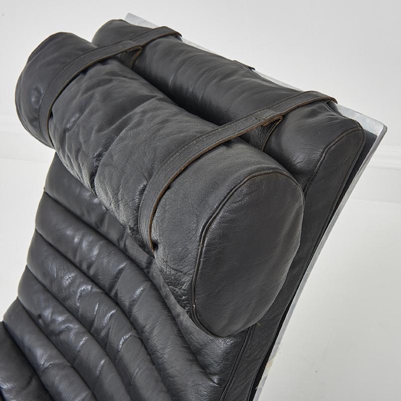 20th Century Ari lounge chair with ottoman by Arne Norell for Norell Möbel AB, 1970s