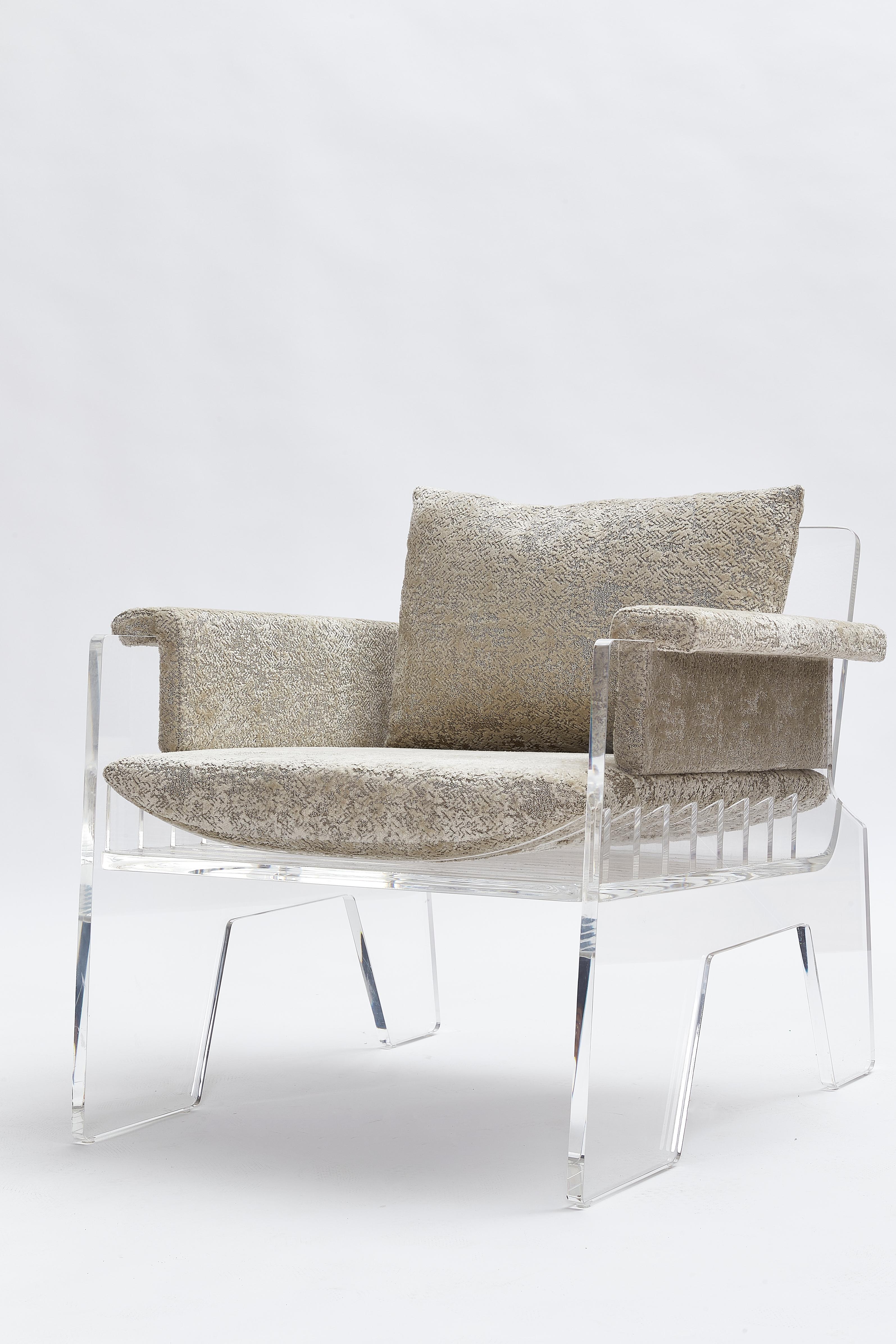 Aria Armchair from Acrylic Series by Objective Collection OBJ+ For Sale 1